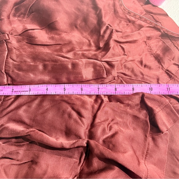 Free People Roma Women's Satin Shorts in Cherry Mahogany size Small - Picture 6 of 6